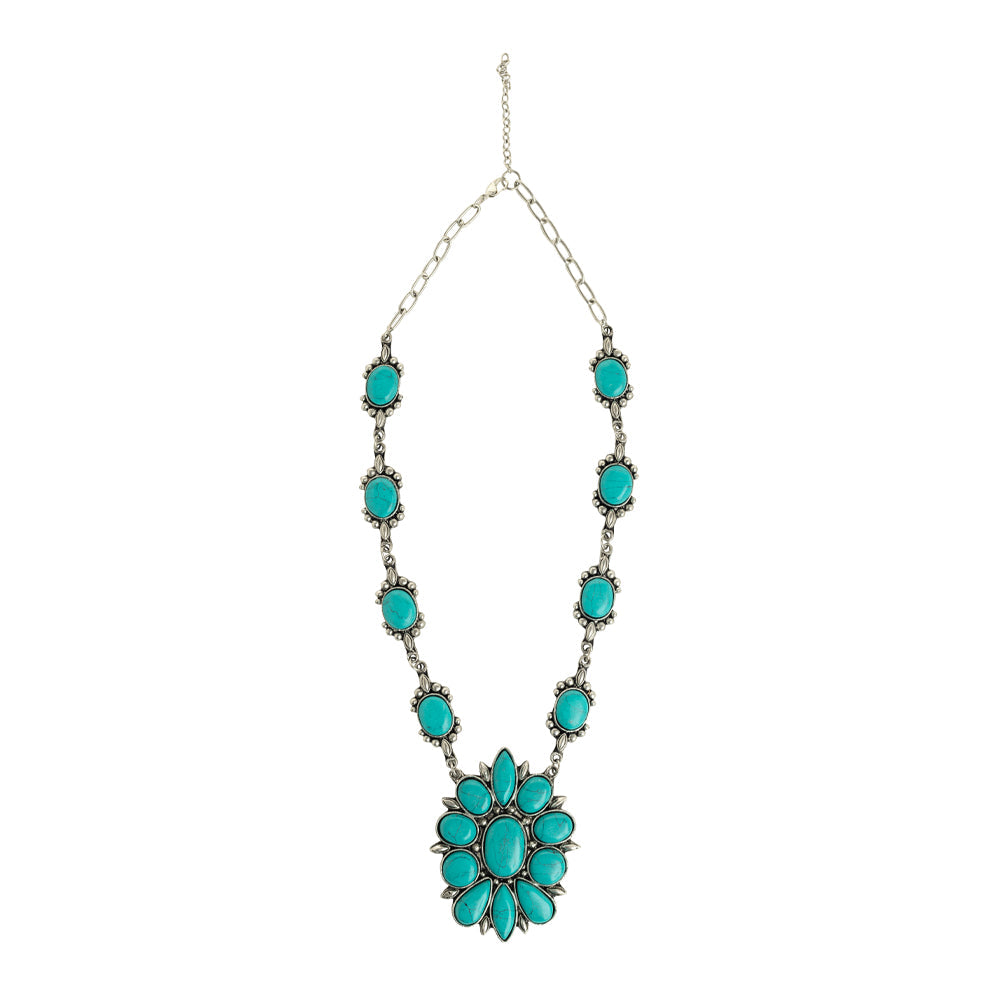 Tanana Trail Squash Blossom Necklace Myra USA