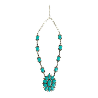 Tanana Trail Squash Blossom Necklace Myra USA