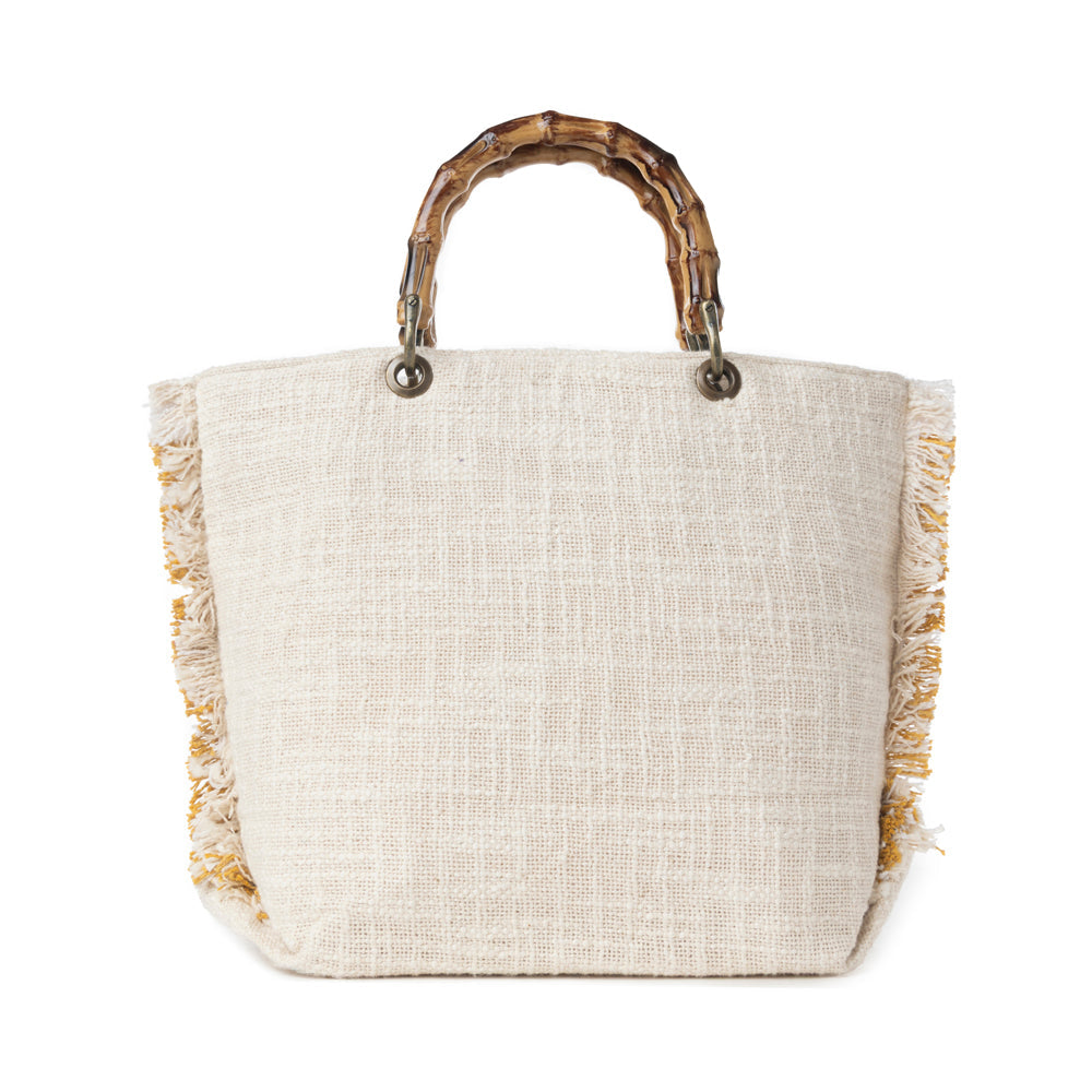 Myra Sunset Creek Embroidered Small Bag in Coastal White Myra USA