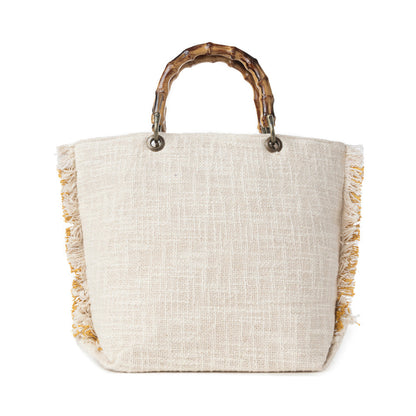 Myra Sunset Creek Embroidered Small Bag in Coastal White Myra USA