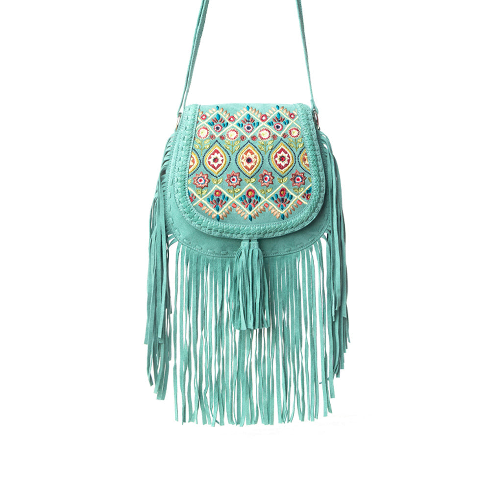 Myra Mojave Meadow Leather Bag in Dusty Jade Myra USA