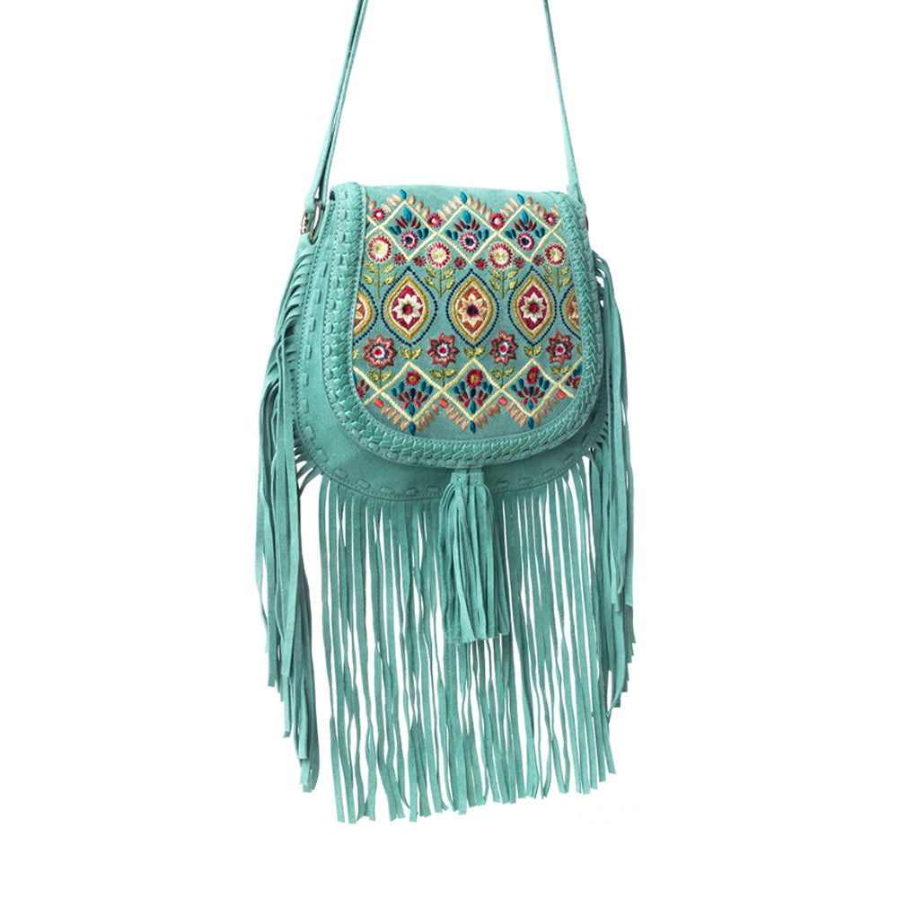 Myra Mojave Meadow Leather Bag in Dusty Jade Myra USA