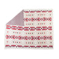 Canyon Arrows Aztec Cotton Throw Blanket in Crimson Ivory Myra USA