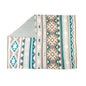 Sagebrush Aztec Cotton Knitted Throw in Teal Dunes Myra USA