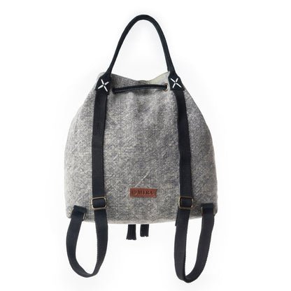 Myra Sel de Mer Bucket Backpack in Aged Grey Myra USA