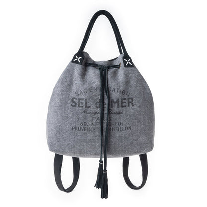 Myra Sel de Mer Bucket Backpack in Storm Grey Myra USA
