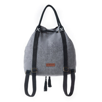 Myra Sel de Mer Bucket Backpack in Storm Grey Myra USA