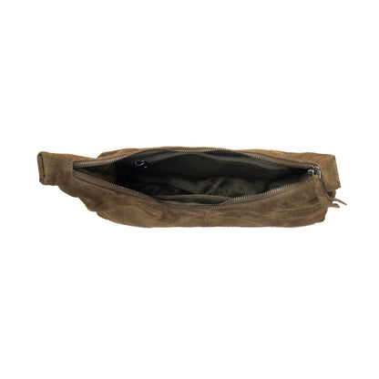 Myra Juniper Trail Genuine Suede Bag for Women in olive with soft finish with extra strap Myra USA
