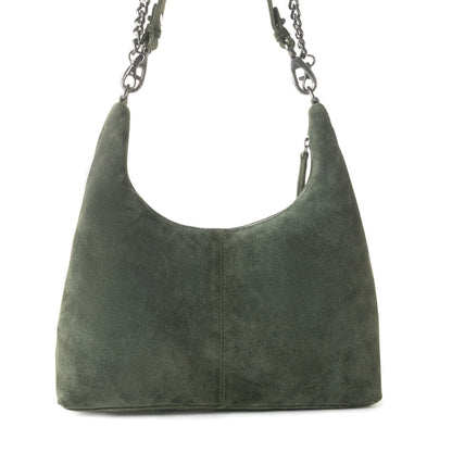 Myra Juniper Trail Genuine Suede Bag for Women in forest green with extra strap Myra USA