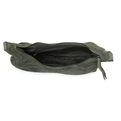 Myra Juniper Trail Genuine Suede Bag for Women in forest green with extra strap Myra USA