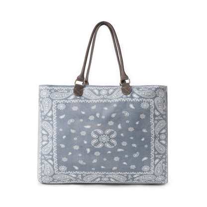 Myra Paisley Plains Weekender Bag in Cowboy Blue Myra USA