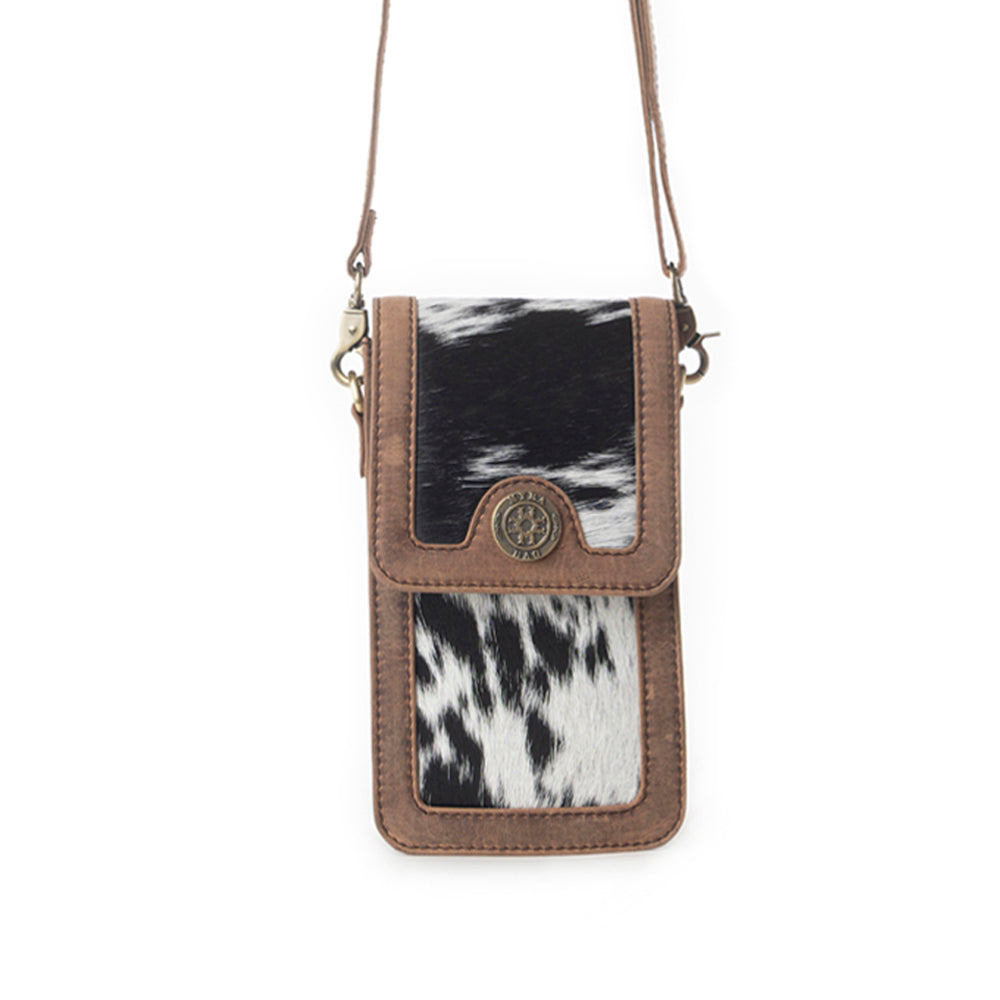 Myra Lasso Lane Hairon Leather Bag in Snowhide Myra USA