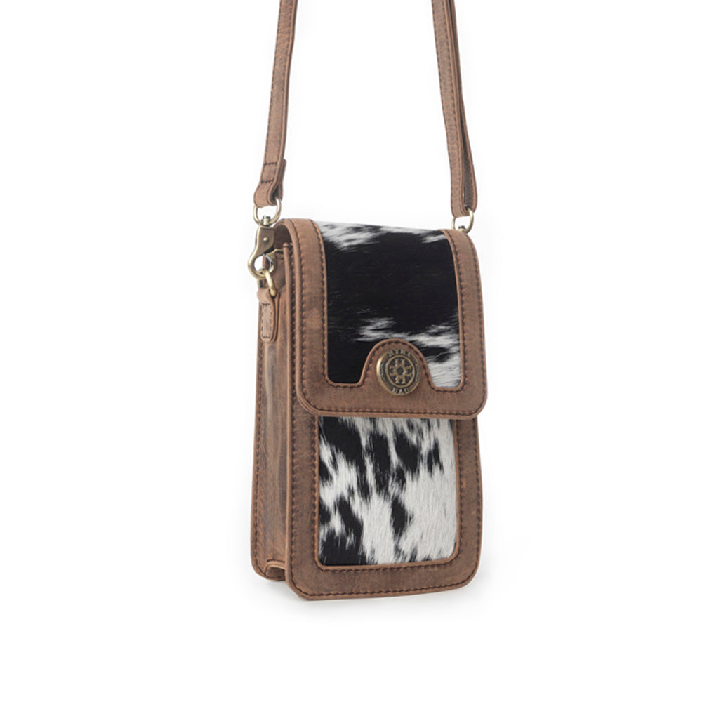 Myra Lasso Lane Hairon Leather Bag in Snowhide Myra USA