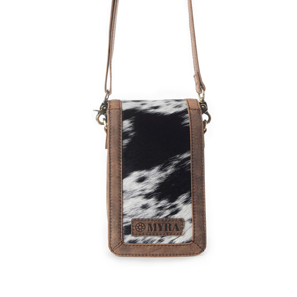 Myra Lasso Lane Hairon Leather Bag in Snowhide Myra USA