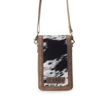 Myra Lasso Lane Hairon Leather Bag in Snowhide Myra USA