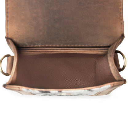 Myra Lasso Lane Hairon Leather Bag in Snowhide Myra USA