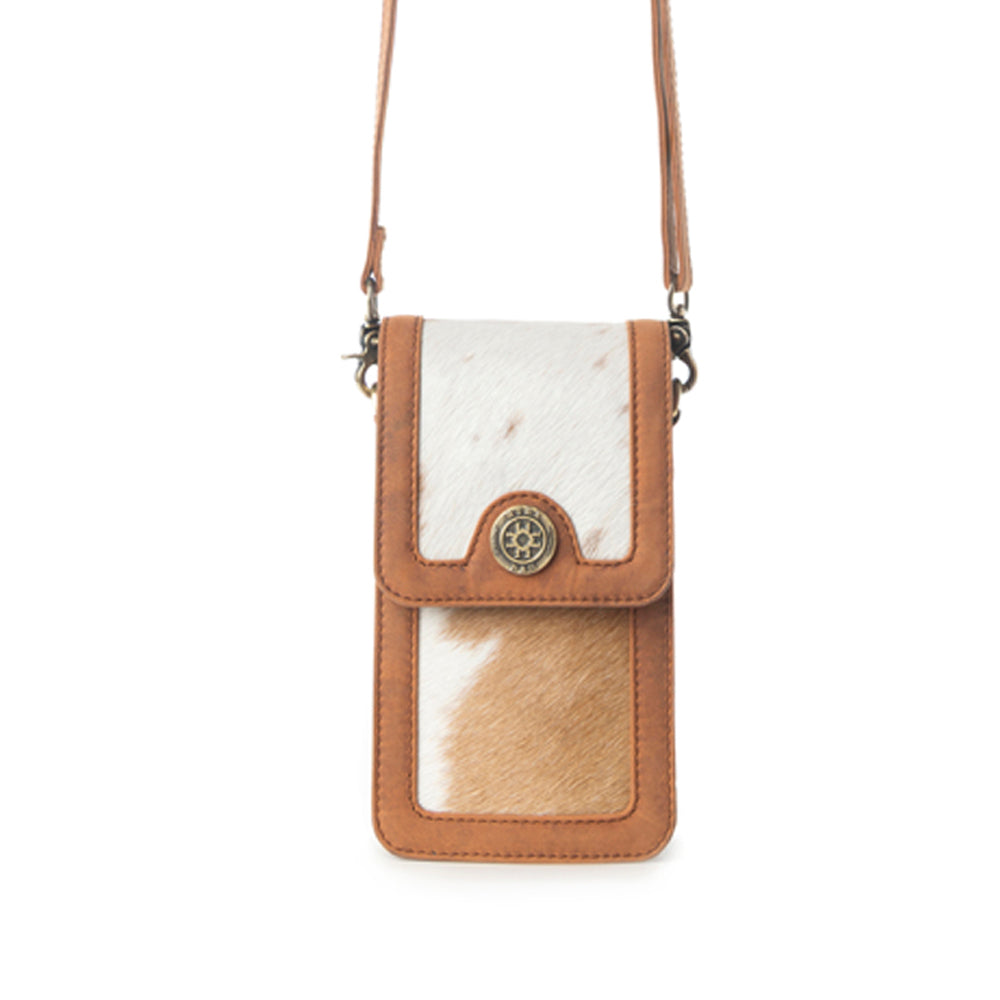 Myra Lasso Lane Hairon Leather Bag in Chestnut Hide Myra USA