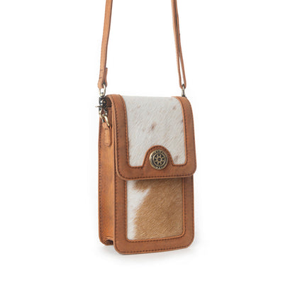 Myra Lasso Lane Hairon Leather Bag in Chestnut Hide Myra USA