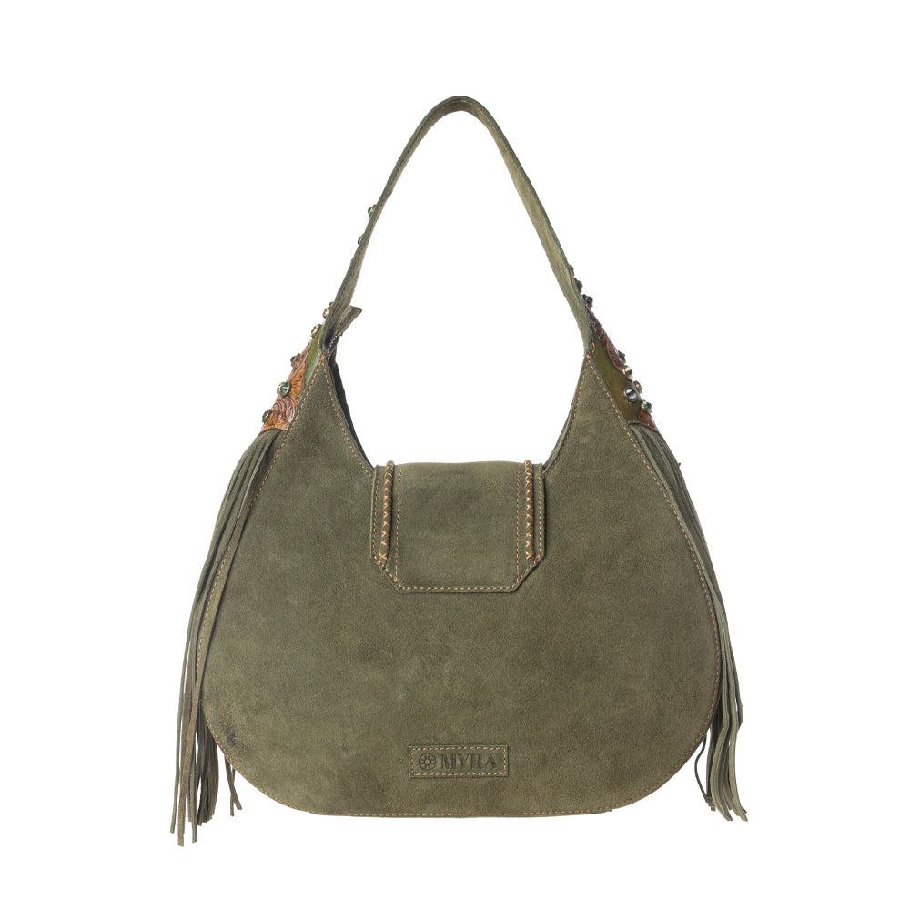 Myra Sierra Grove Handtooled Leather Bag in Western Fern Myra USA