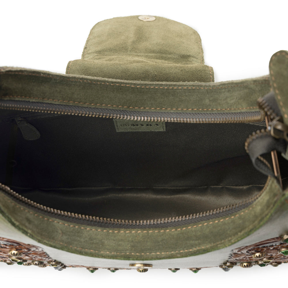 Myra Sierra Grove Handtooled Leather Bag in Western Fern Myra USA