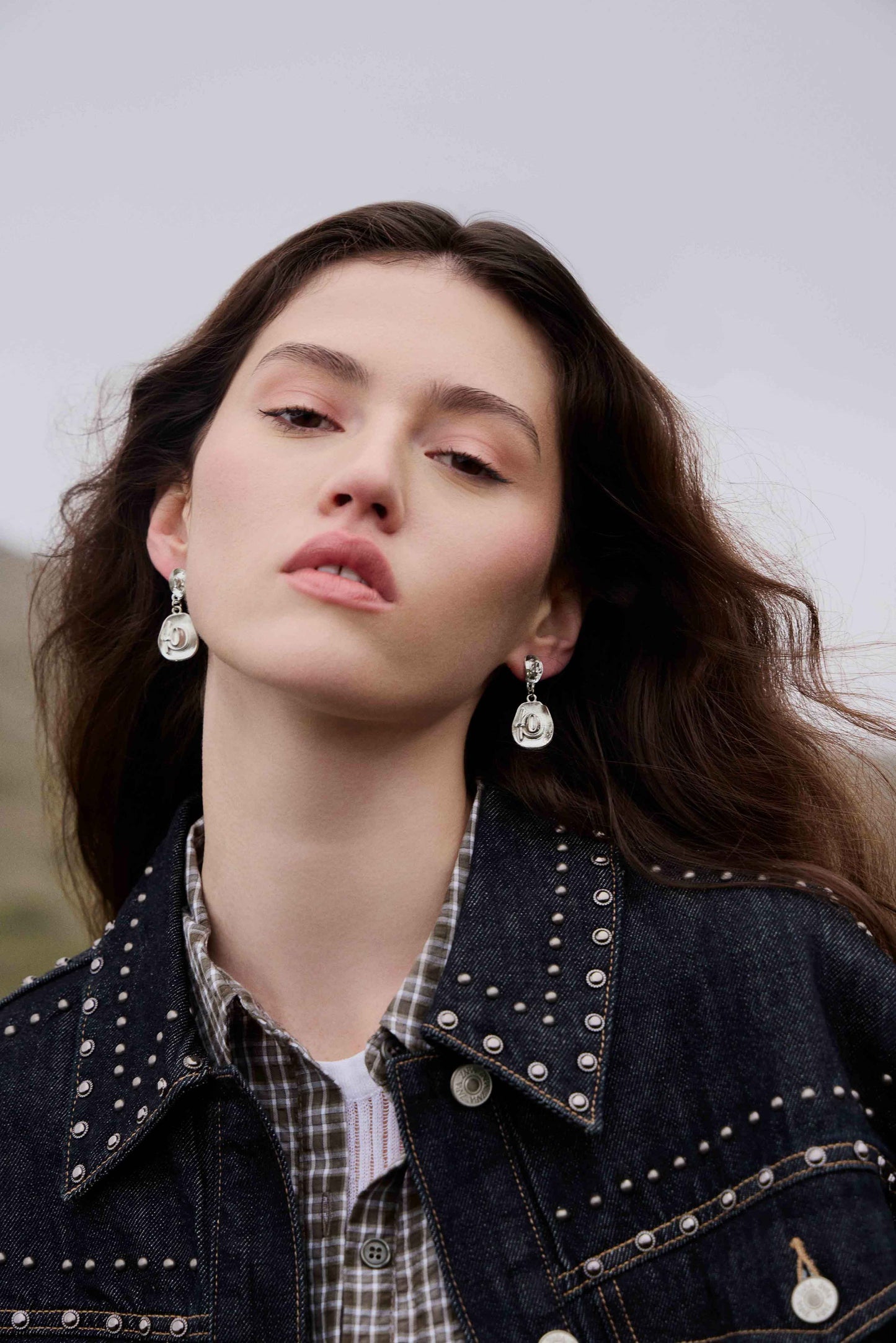 Myra Prairie Moon Earrings in Desert Steel Myra USA