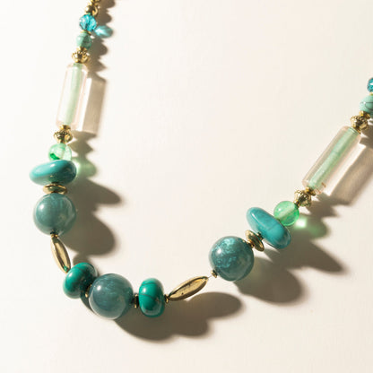 Myra Lagoon Mist Necklace in Spring Aqua Myra USA