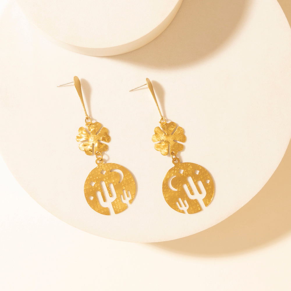 Myra Mojave Moon Earrings in Starshine Gold Myra USA