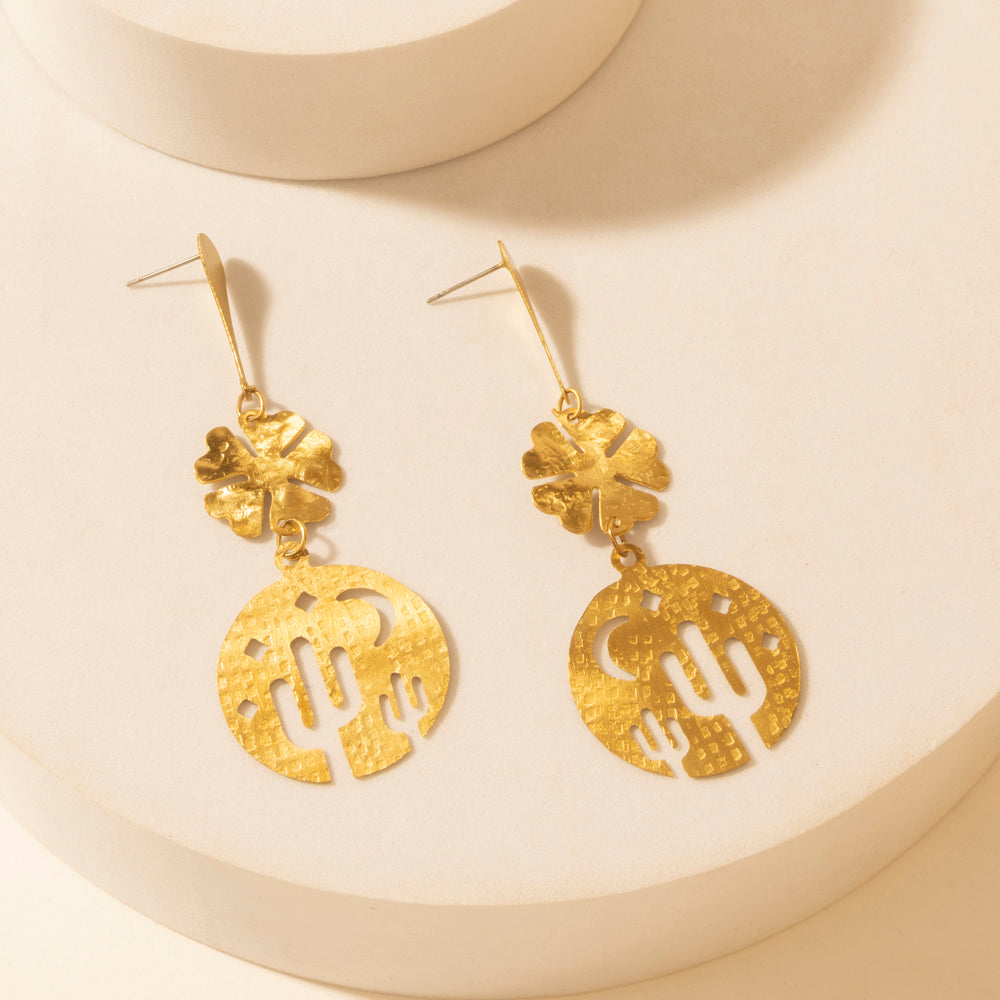 Myra Mojave Moon Earrings in Starshine Gold Myra USA