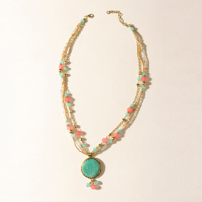 Myra Wild Posy Necklace in Sherbet Sunset Myra USA