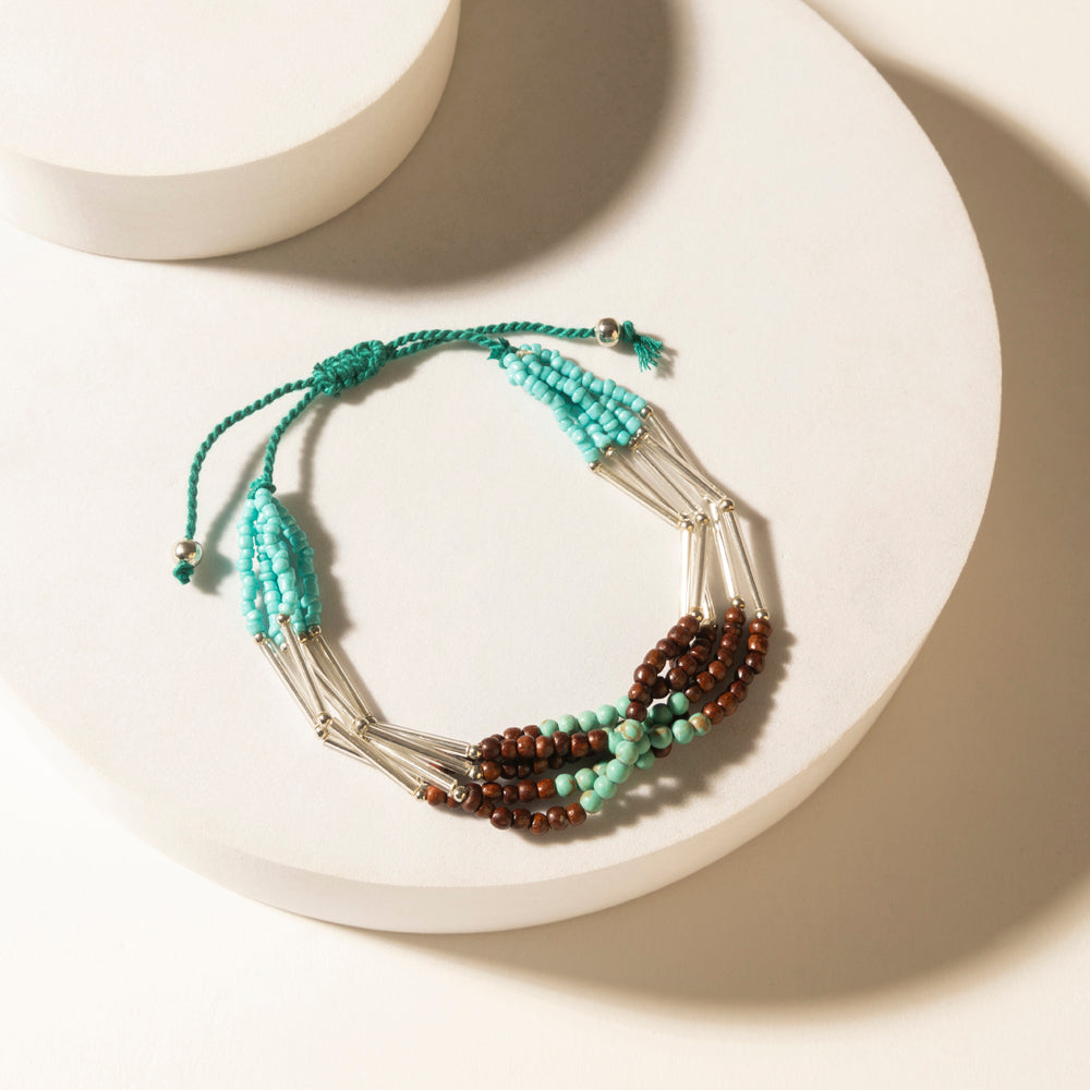 Myra Rustler's Love Beaded Bracelet in Rover Mesa Myra USA
