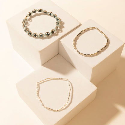 Myra Heart Trails Bracelet in Mist Blue Myra USA