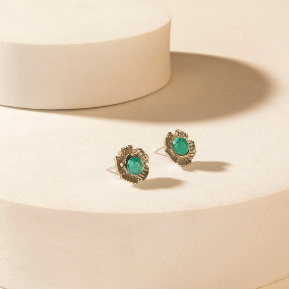 Myra Moonbeam Earrings Set in Silver Shine Myra USA