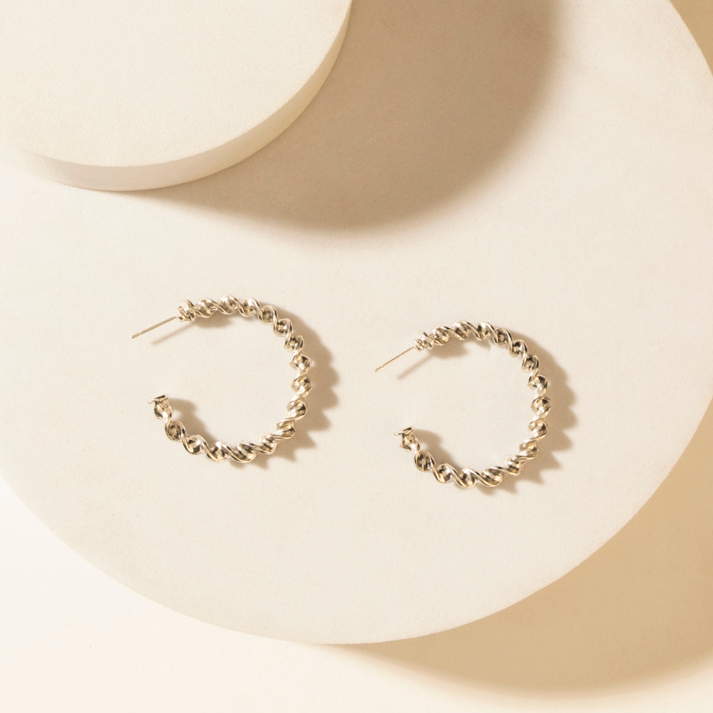 Myra Moonbeam Earrings Set in Silver Shine Myra USA