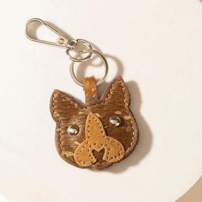 Myra Barn Whisker Hairon Keychain in Honey Tan Myra USA