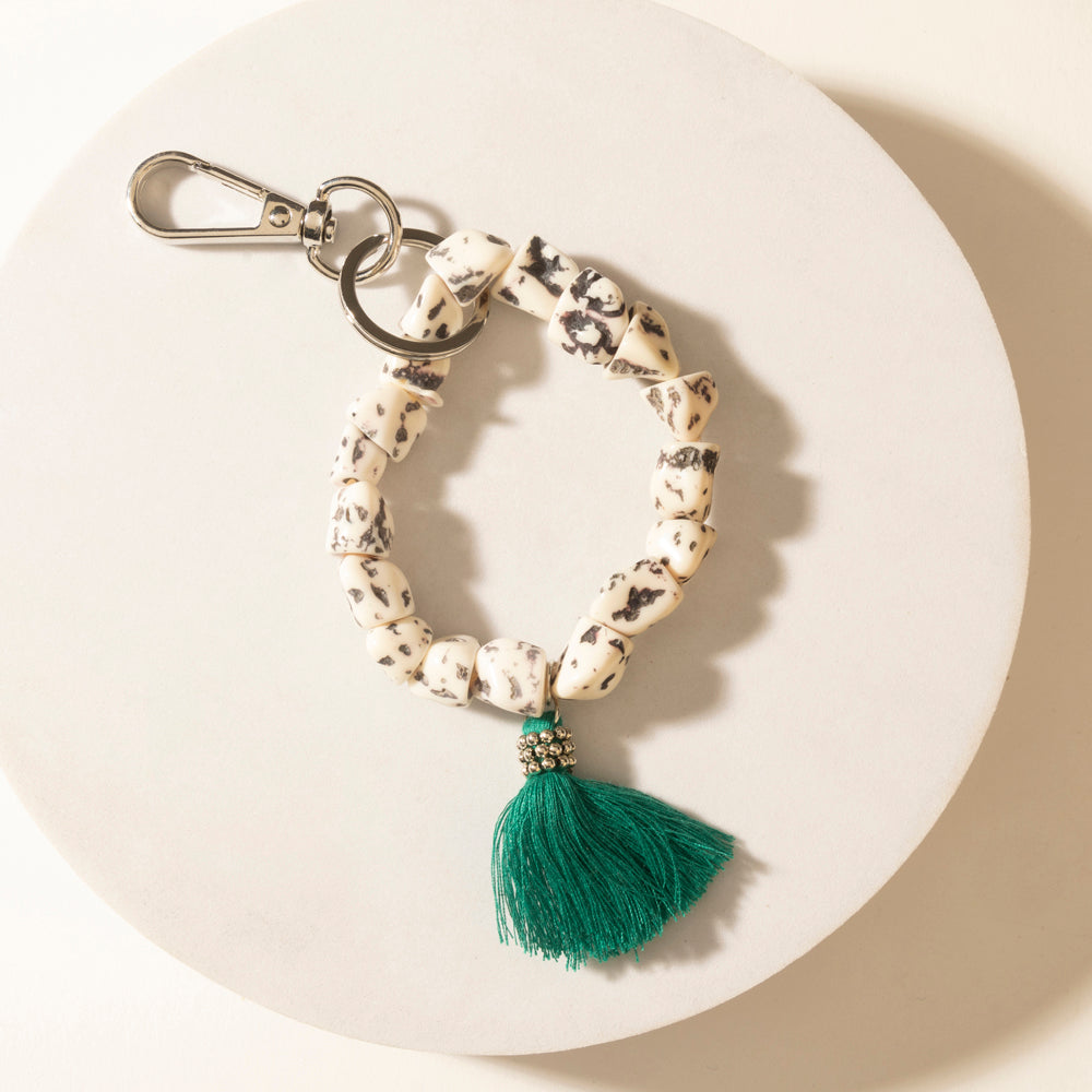 Myra Canyon Storm Tassel Keychain in Speckled Dust Myra USA