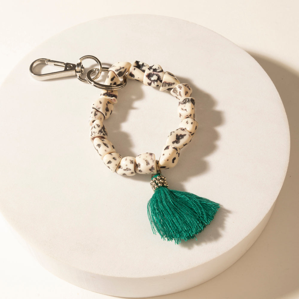 Myra Canyon Storm Tassel Keychain in Speckled Dust Myra USA