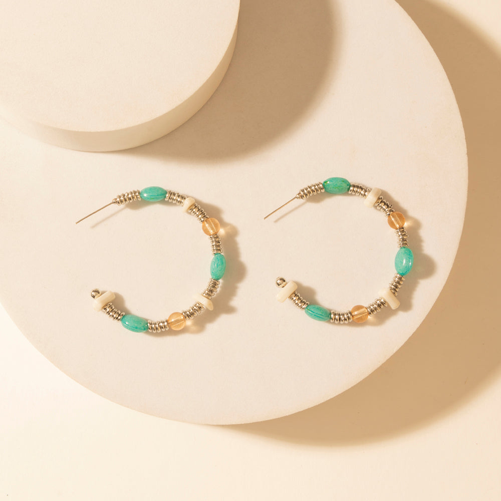 Myra Campfire Creek Beaded Earrings in Glass Ember Myra USA