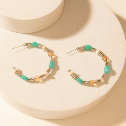 Myra Campfire Creek Beaded Earrings in Glass Ember Myra USA