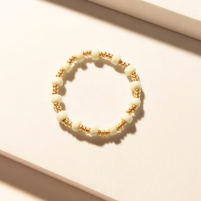Myra Palomino Shine Stack Bracelet in Frost Green Myra USA