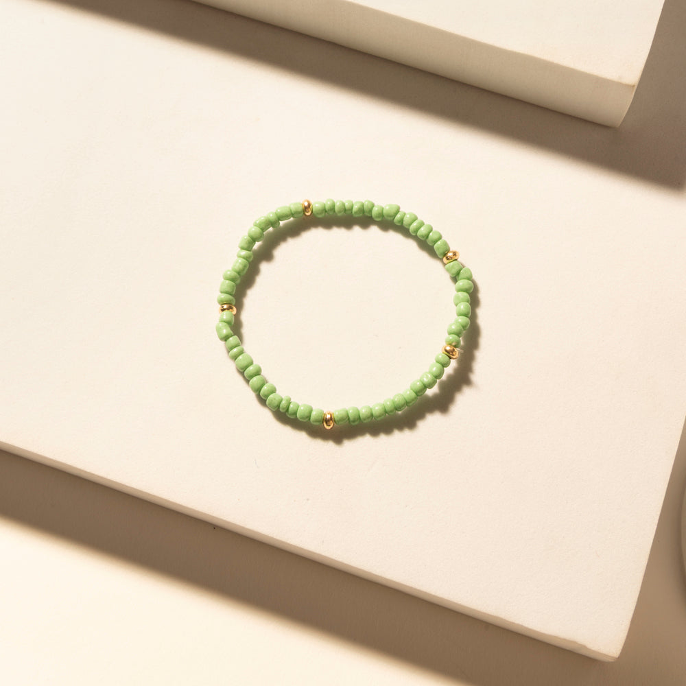 Myra Palomino Shine Stack Bracelet in Frost Green Myra USA
