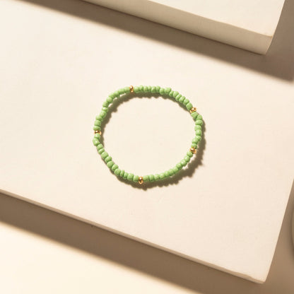 Myra Palomino Shine Stack Bracelet in Frost Green Myra USA