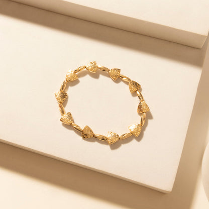 Myra Wildflower Sunshine Stack Bracelet in Carnival Pink Myra USA