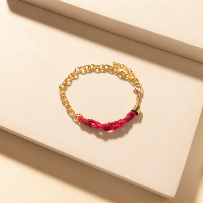 Myra Wildflower Sunshine Stack Bracelet in Carnival Pink Myra USA