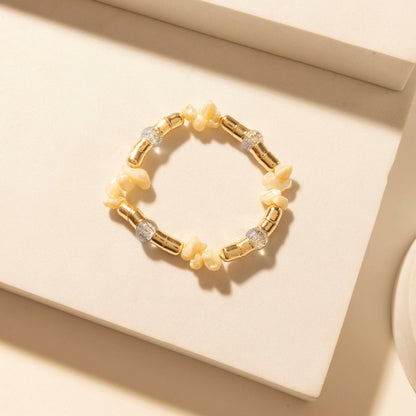 Myra Gulf Shell Stack Bracelet in Dune Gold Myra USA