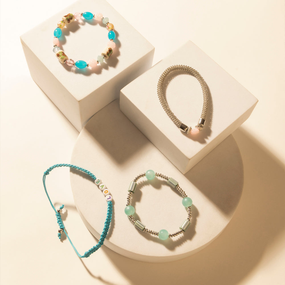 Myra Love Story Stack Bracelet in Lariat Blue Myra USA
