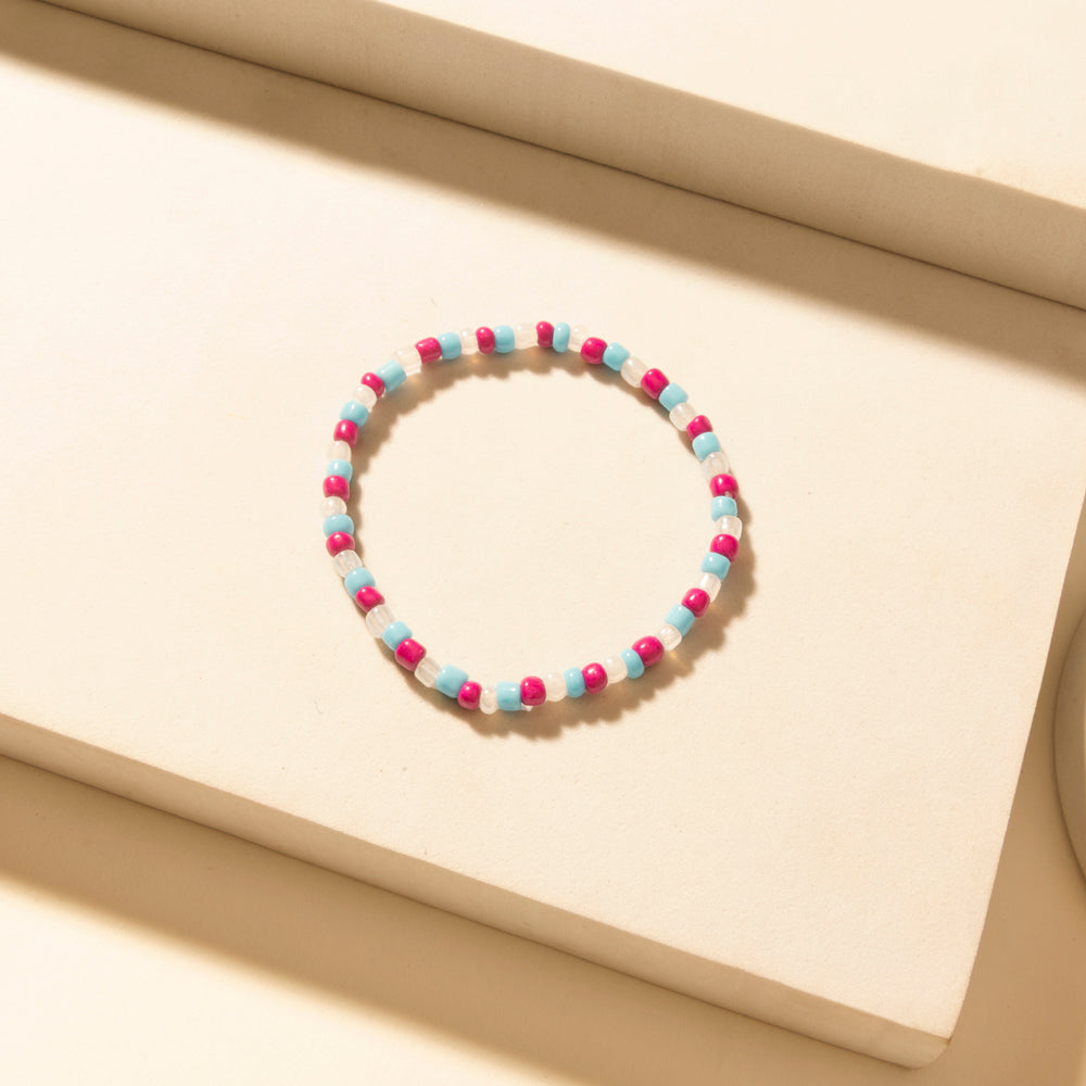 Myra Boho Graffiti Stack Bracelet in Prairie Blue Myra USA