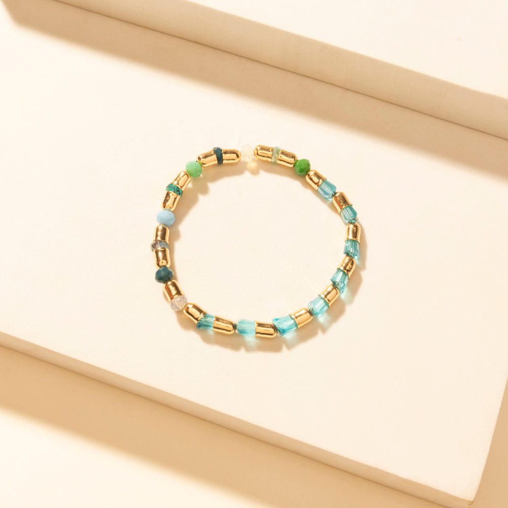 Myra Bayou Heartline Stack Bracelet in Glass Glow Myra USA