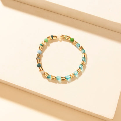 Myra Bayou Heartline Stack Bracelet in Glass Glow Myra USA
