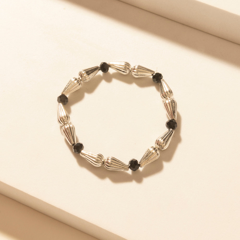 Myra Iron Moon Stack Bracelet in Blue Forge Myra USA