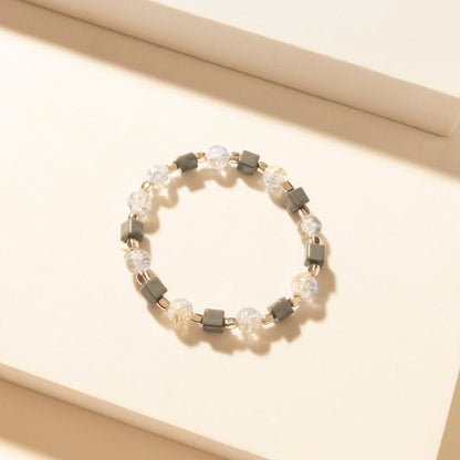 Myra Iron Moon Stack Bracelet in Blue Forge Myra USA
